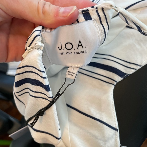 J.O.A. Stripe Corset Jumpsuit (Small) - Picture 3 of 4